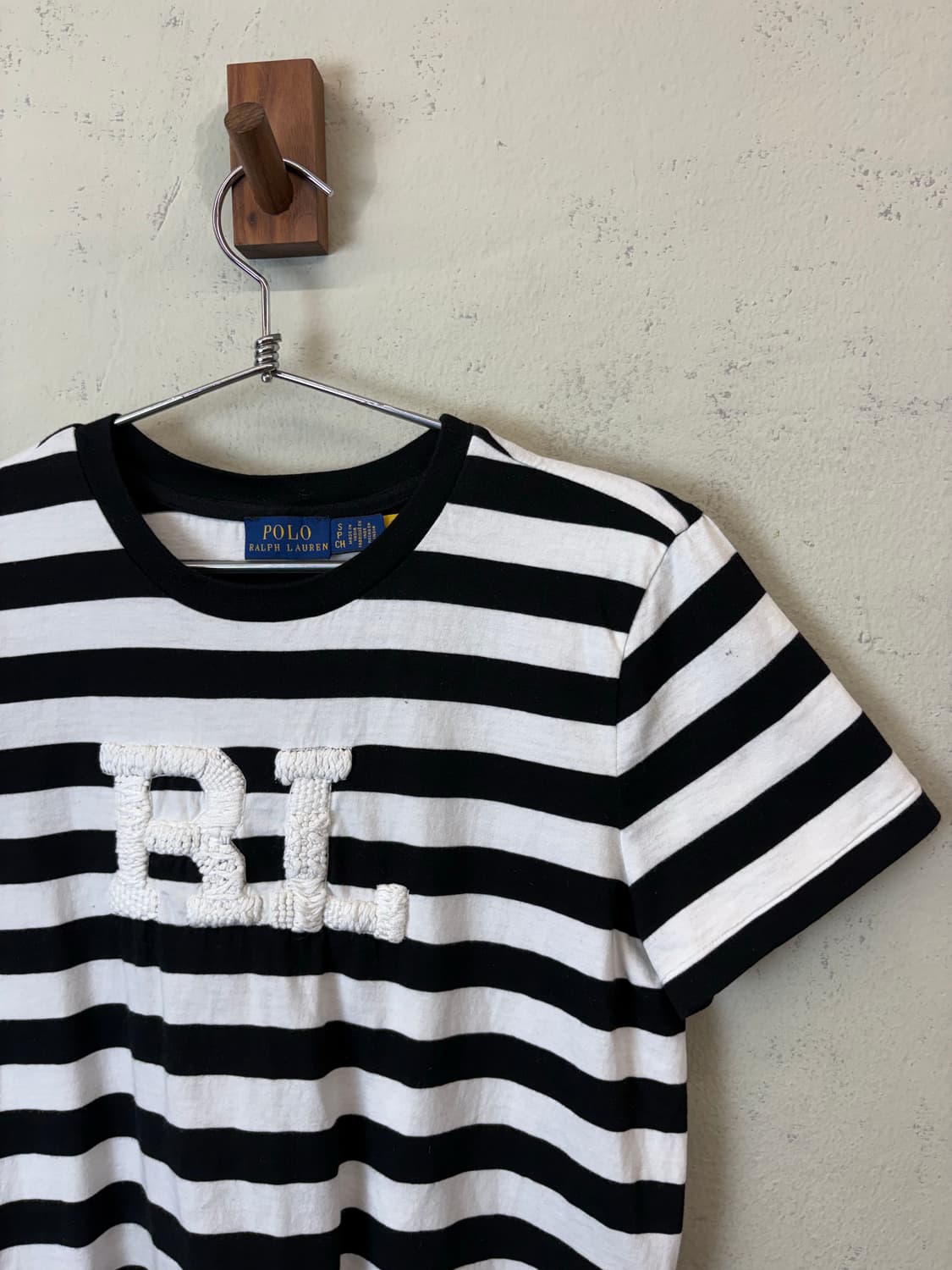 폴로랄프로렌 큐알라벨 스트라이프 RL 반팔티 상품이미지2