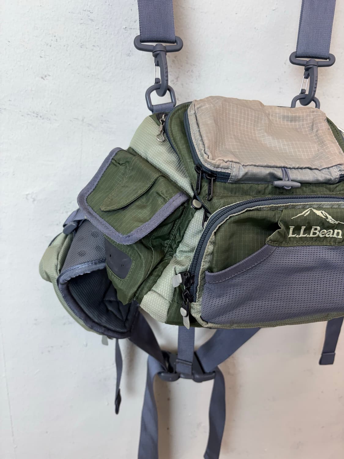 엘엘빈 L.L.Bean 빈티지 피싱 크로스백 그린 상품이미지4
