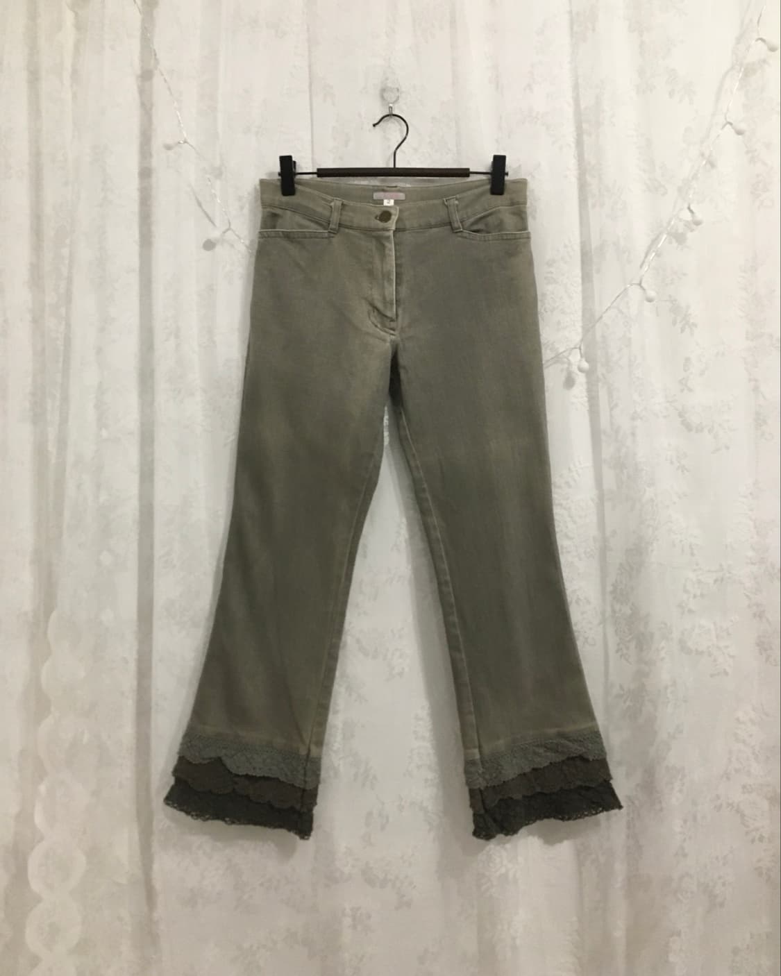 L'EST ROSE lace point capri pants 상품이미지4