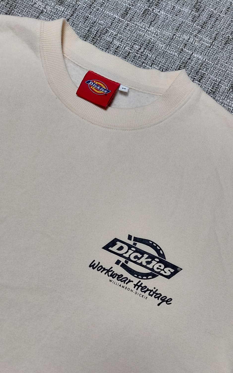 디키즈 워크웨어 헤리티지 기모 맨투맨 아이보리 L 상품이미지2