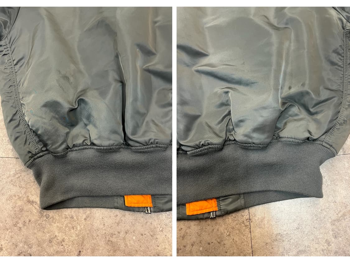 알파인더스트리 ma1 리버시블 항공점퍼 카키 XL #csz1993 상품이미지7