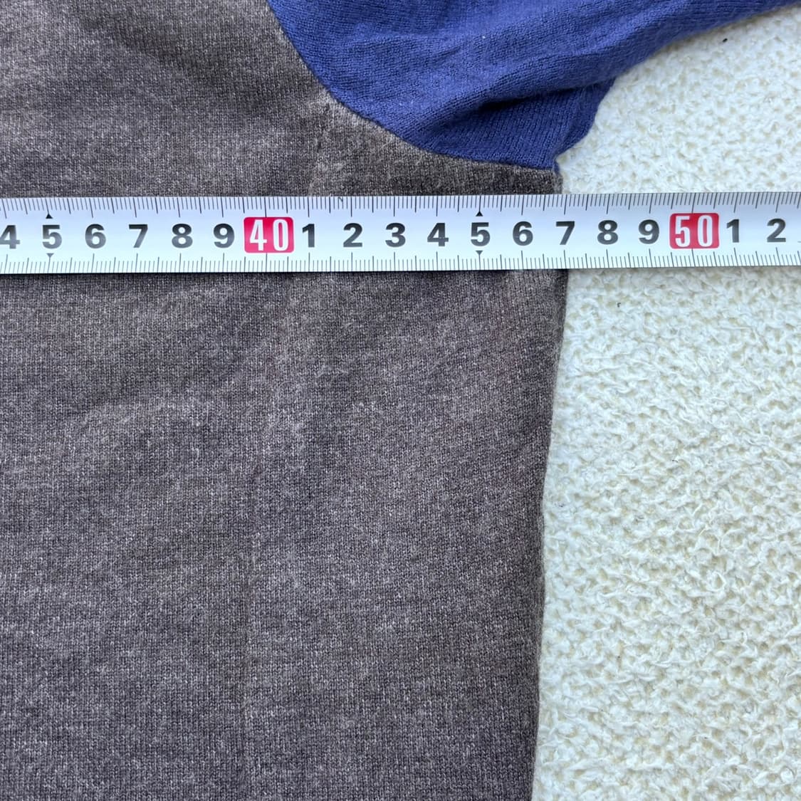 100 JDX 배색 쿼터집 긴팔 니트 0423E 상품이미지7