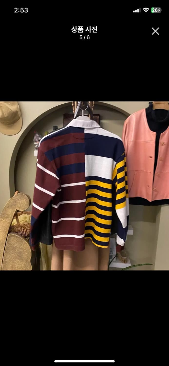 [BABARIAN] 바바리안 럭비티 M사이즈 크레이지패턴 상품이미지5