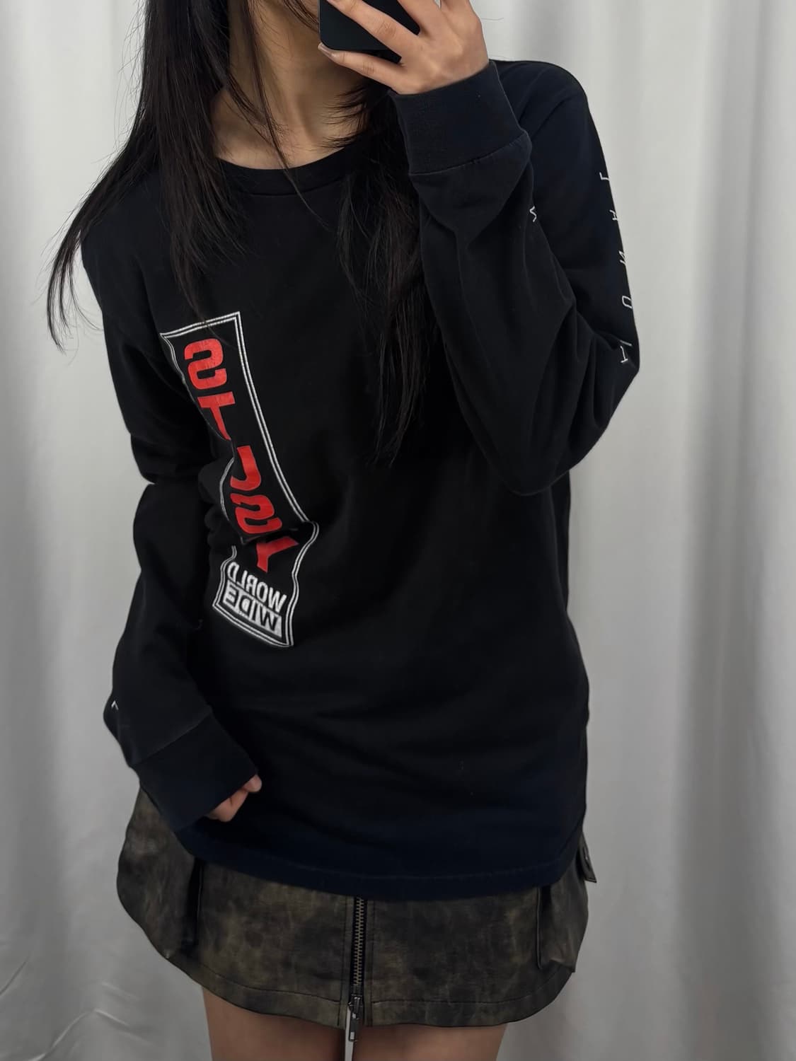 스투시 인터네셔널 블랙 롱슬리브 상품이미지1