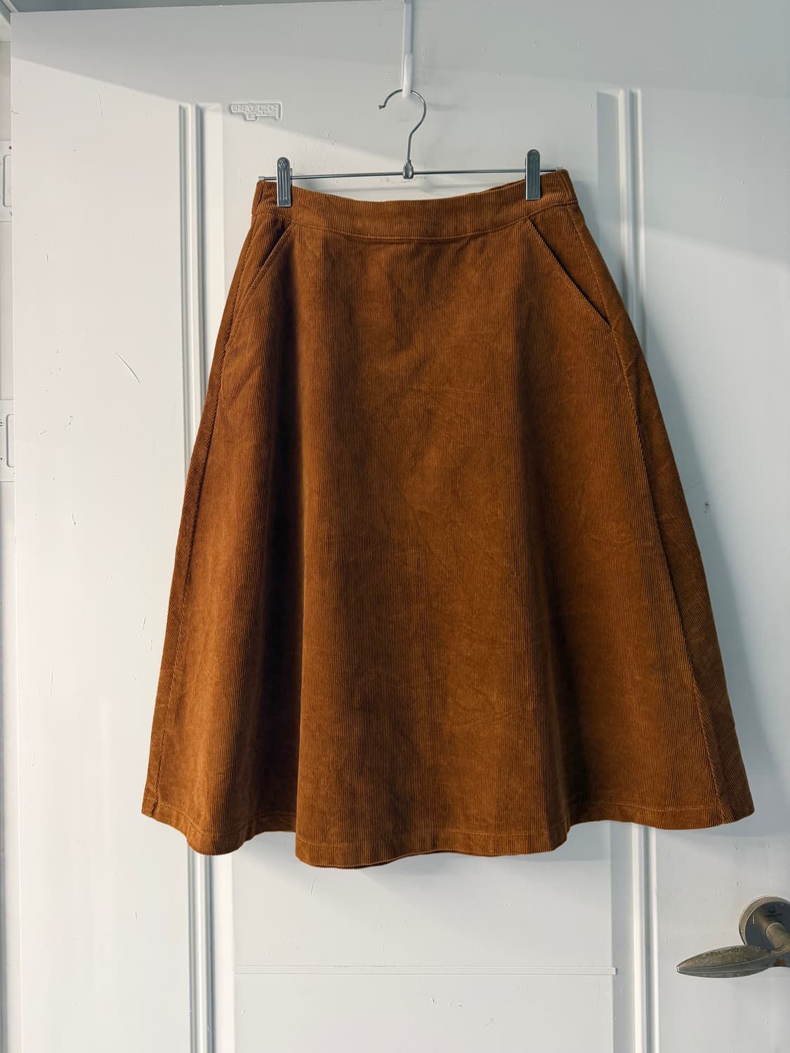 일본빈티지 카멜 코듀로이 플레어스커트 상품이미지6