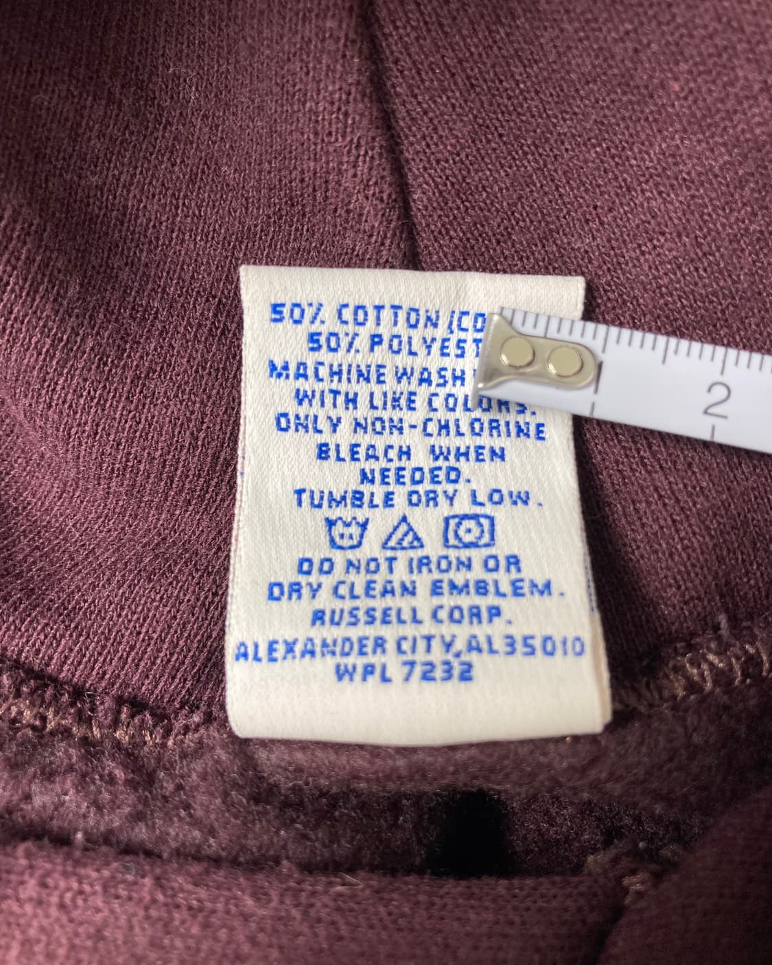 90s Russell Hoodie (deep plum) 상품이미지4