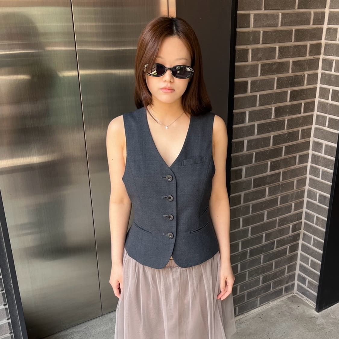 Selery 베스트 탑 그레이 상품이미지1