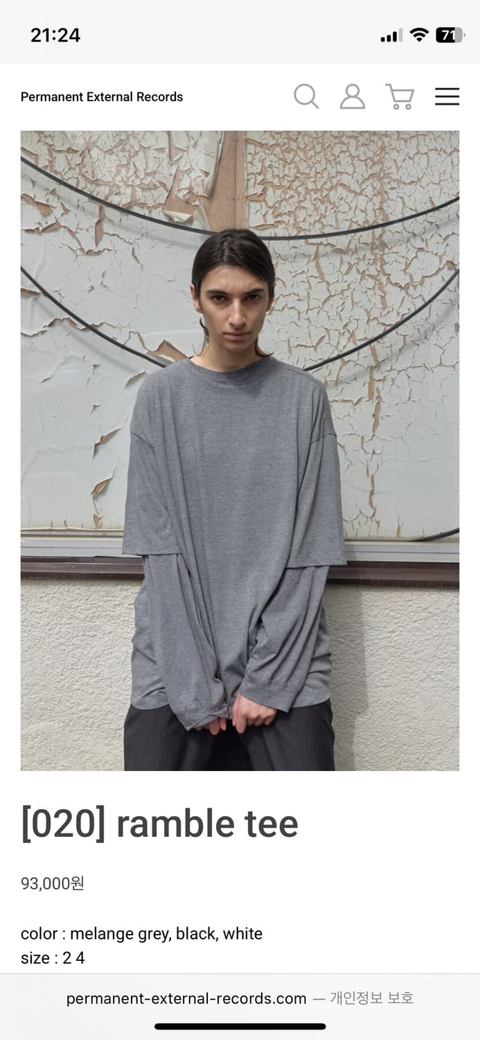 4) mudule ramble tee navy  상품이미지1
