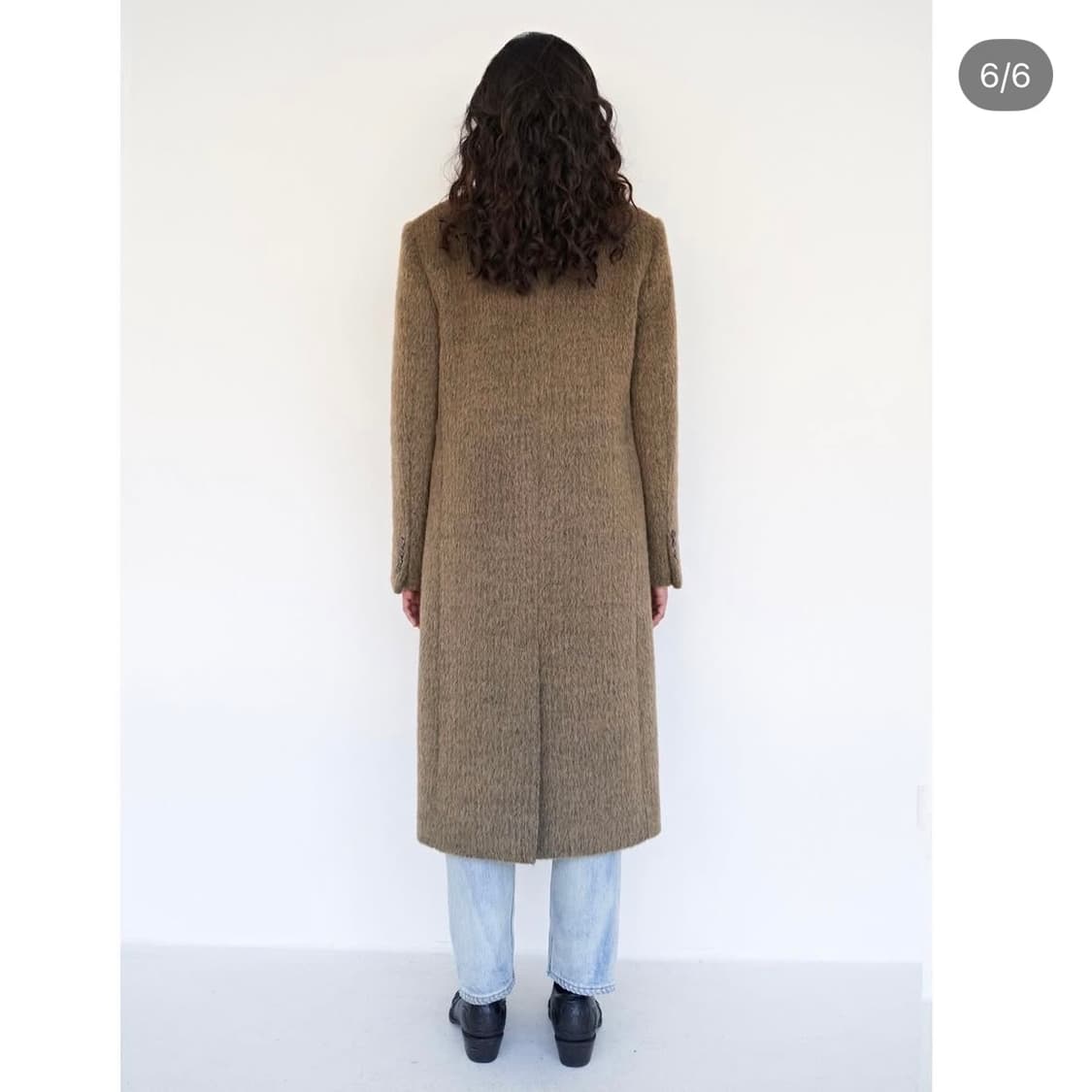 Teak Alpaca Single Long Coat 상품이미지6
