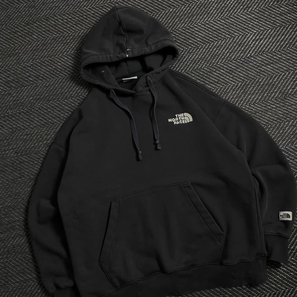 노스페이스 스몰로고 박시핏 후드 티셔츠y 4287 상품이미지1
