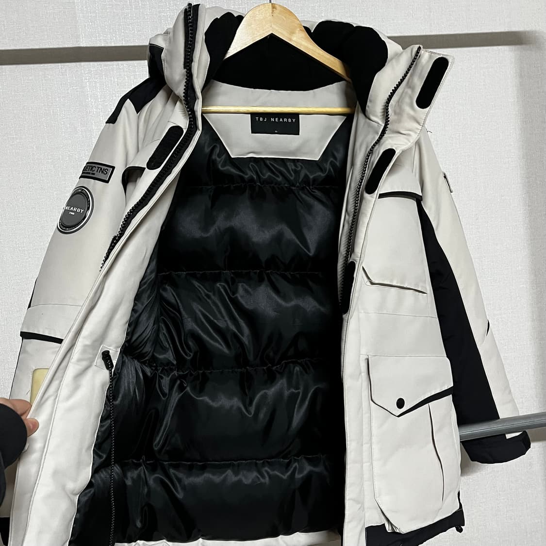TBJ NEARBY 아이보리 패딩 S 상품이미지10
