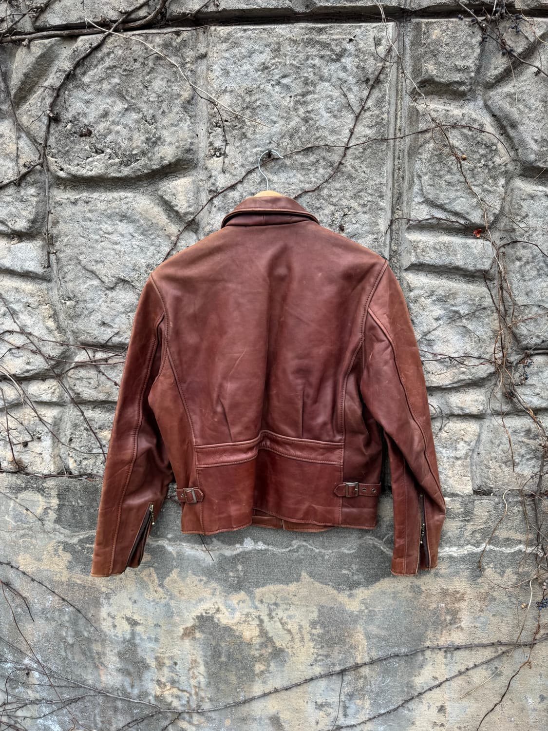 70s 비맥코이 (리얼맥코이) 빈티지 스티어하이드 싱글라이더 자켓 상품이미지2