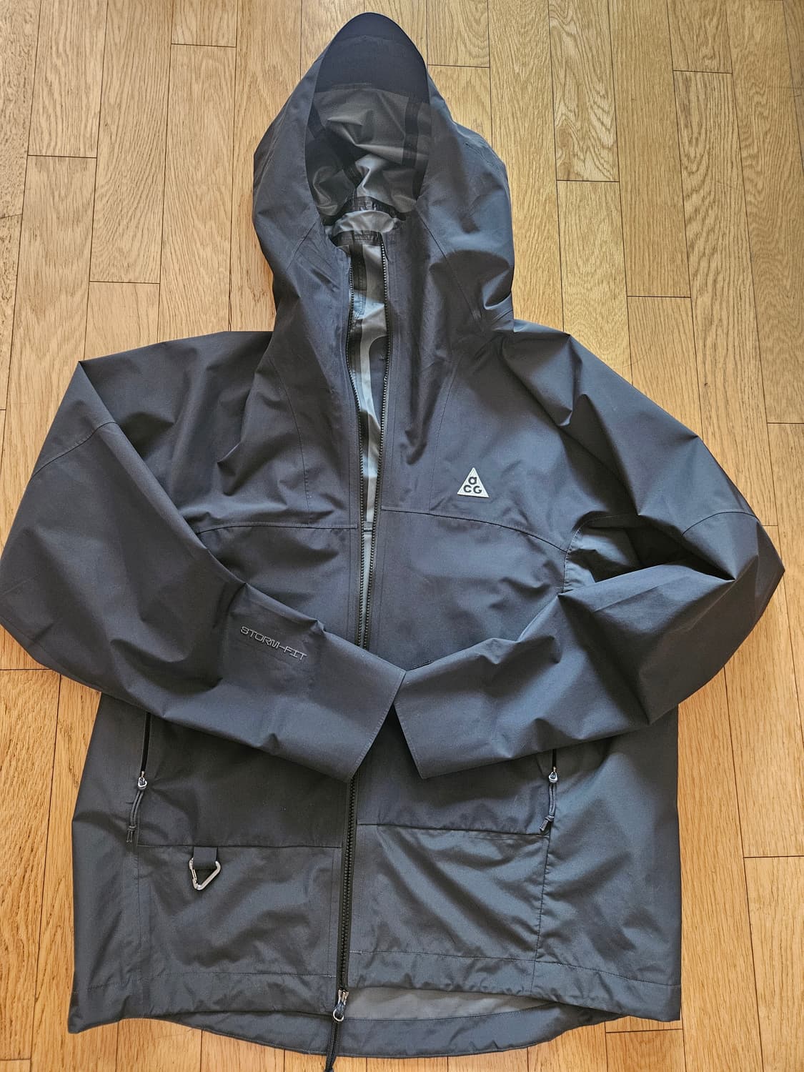 나이키 ACG 스톰핏 ADV 케스케이드 바람막이 자켓 오프 느와르 상품이미지1