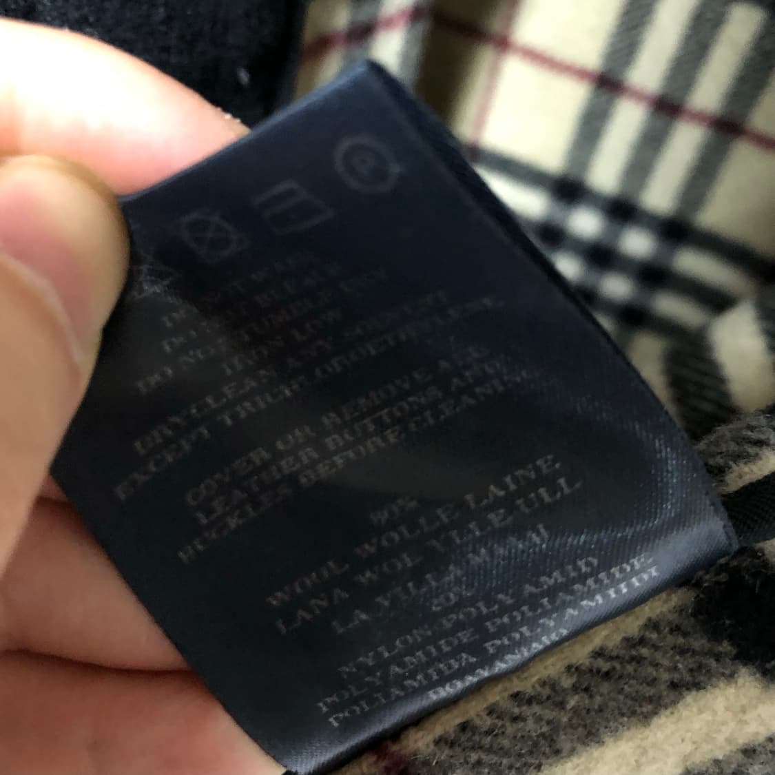 버버리 모직 체크 코트 프리미엄 버버리런던 떡볶이코트 상품이미지8