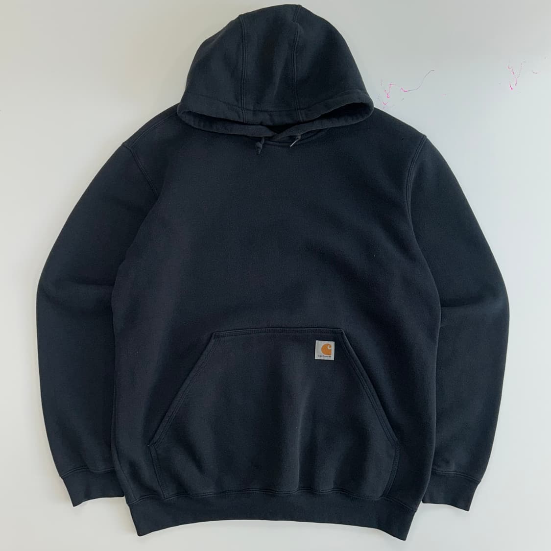칼하트 오리지널 핏 네이비 후드티 상품이미지3