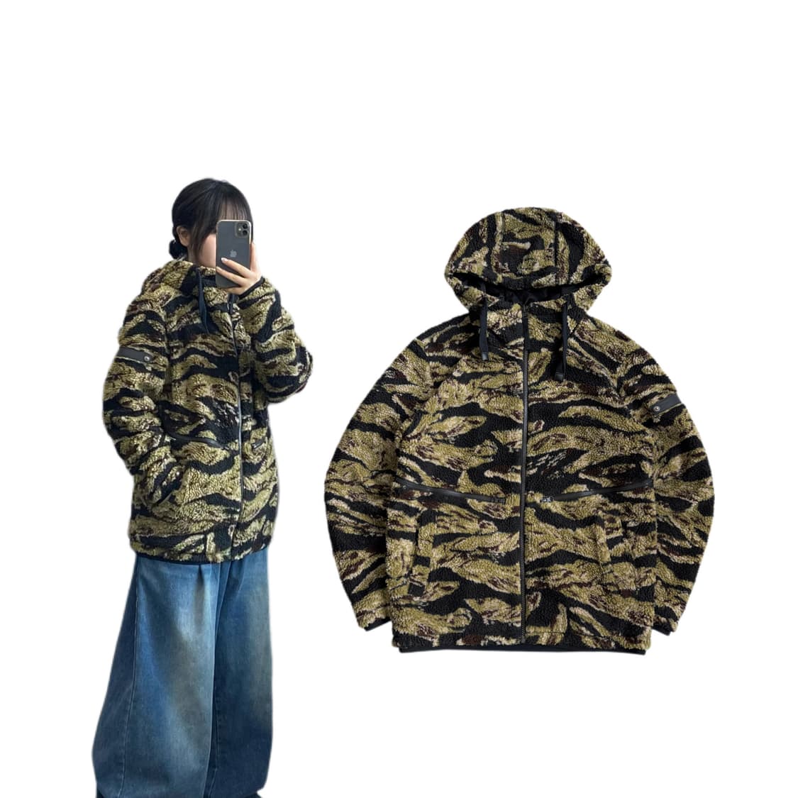 필드코어 제팬 카모 풀오버 플리스 자켓 상품이미지1