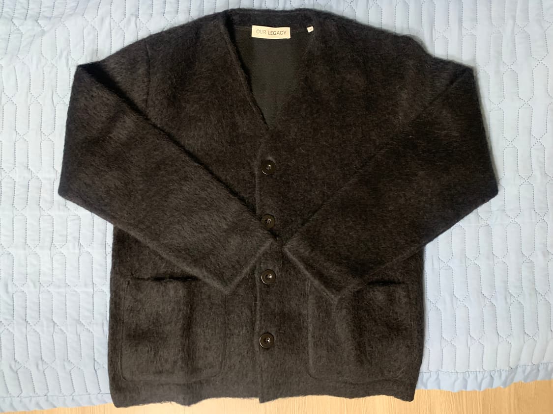 Our Legacy 블랙 모헤어 가디건 46 상품이미지1