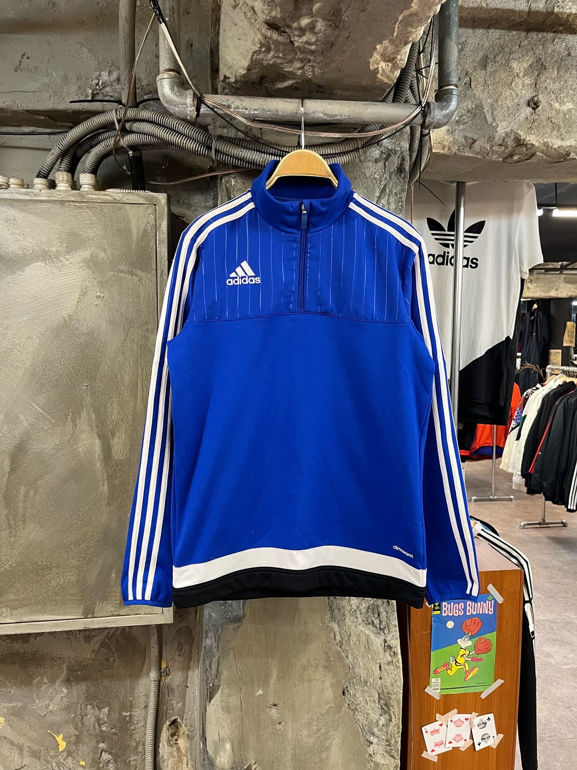 아디다스 기모 반집업 져지 블루 100 #csz2145 상품이미지1