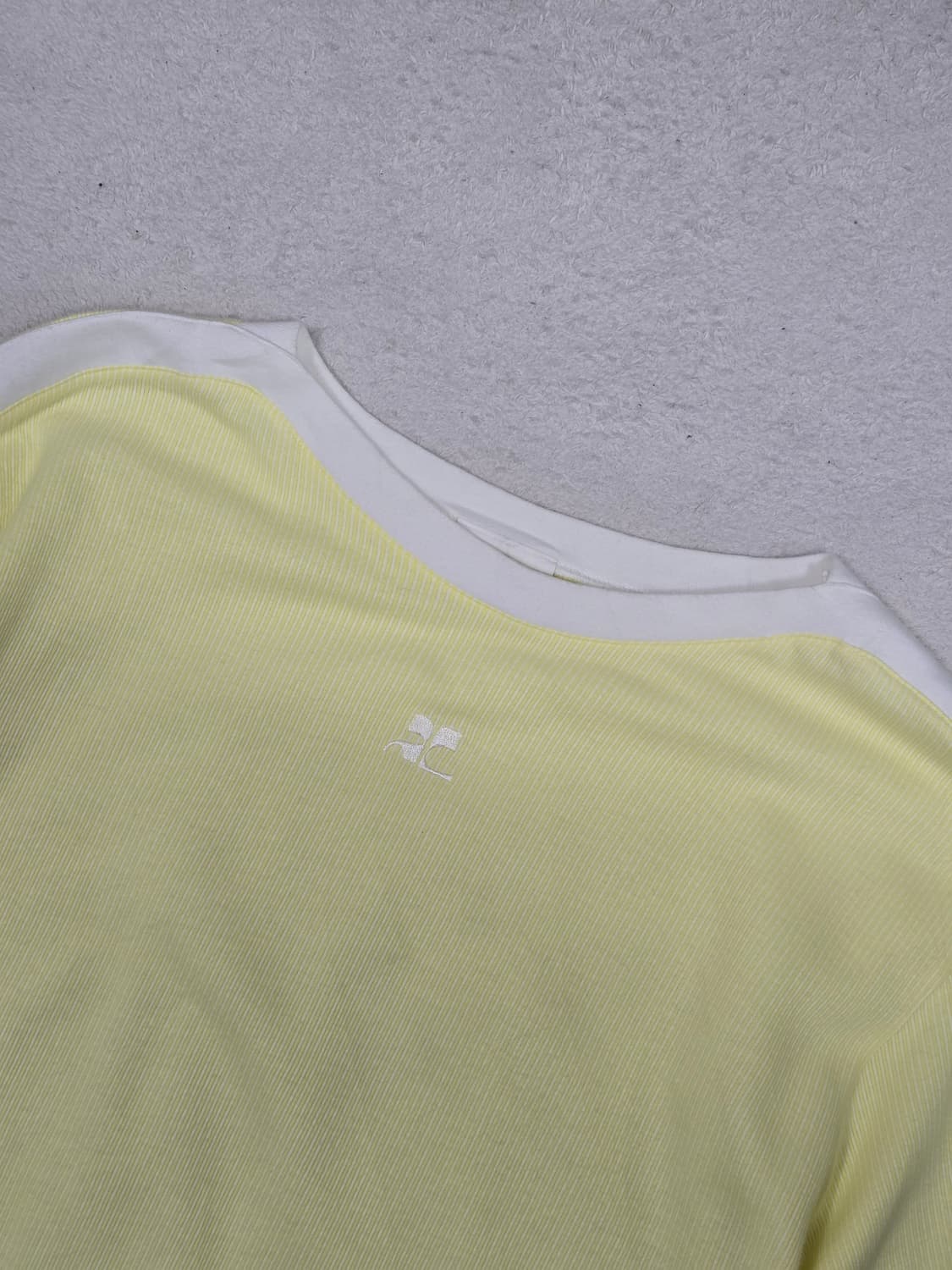 COURREGES 꾸레쥬 옐로우 스트라이프 롱원피스 M 상품이미지1