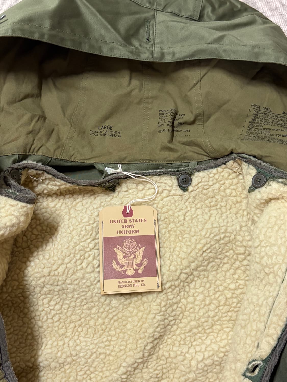 🔥 BRONSON M-1951 파카 (라이너 포함) 🔥 상품이미지2