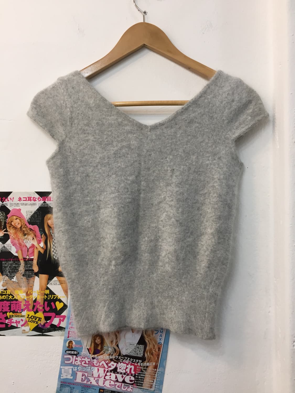 빈티지 레이어드 니트 탑 상품이미지3