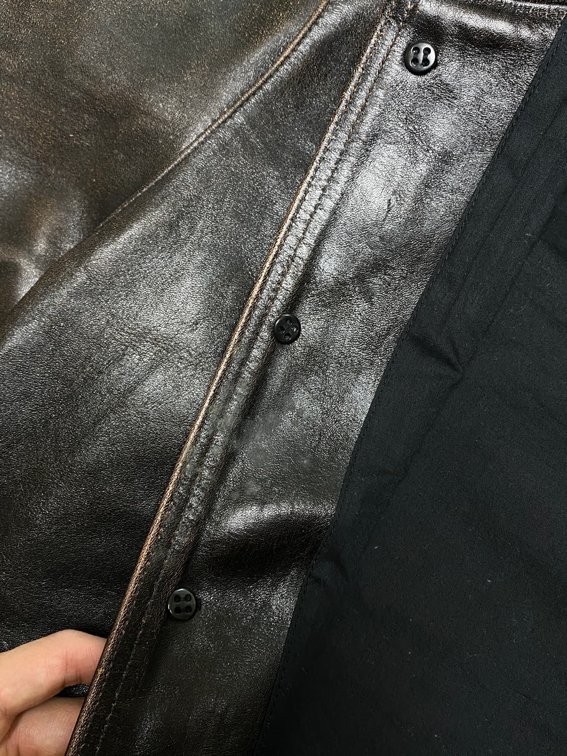 버즈릭슨 윌리엄깁슨 A-1 홀스하이드 레더 가죽 자켓 38 상품이미지5