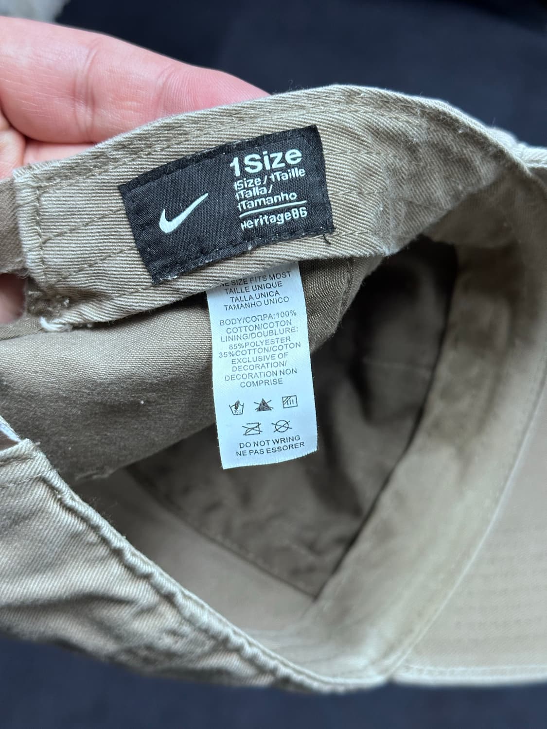 Nike 헤리티지 86 스우시 로고 스트랩백 캡 브라운 상품이미지5