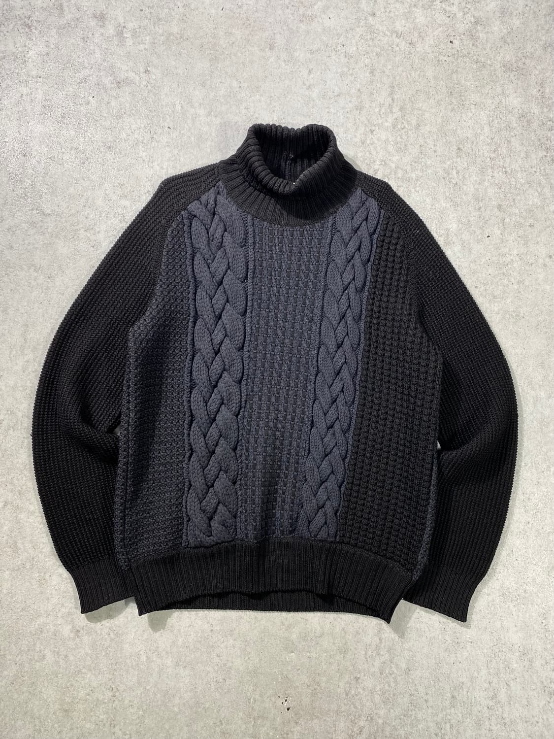 [M] 90s Iceberg 아이스버그 이태리메이드 터틀넥 울 니트 상품이미지2