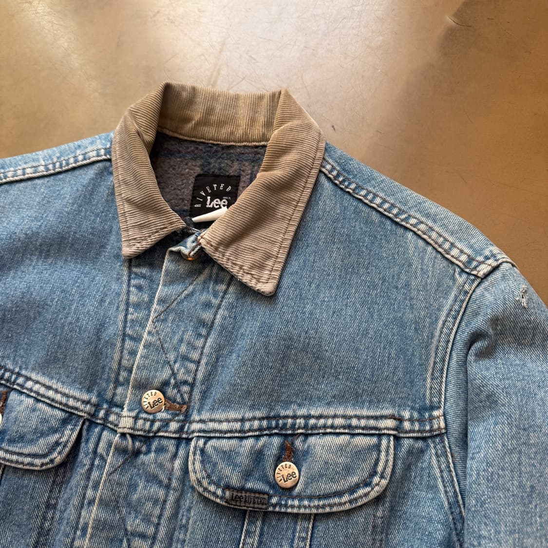 80 ~ 90'S RIVETED LEE 블랭킷 안감 데님자켓 상품이미지4