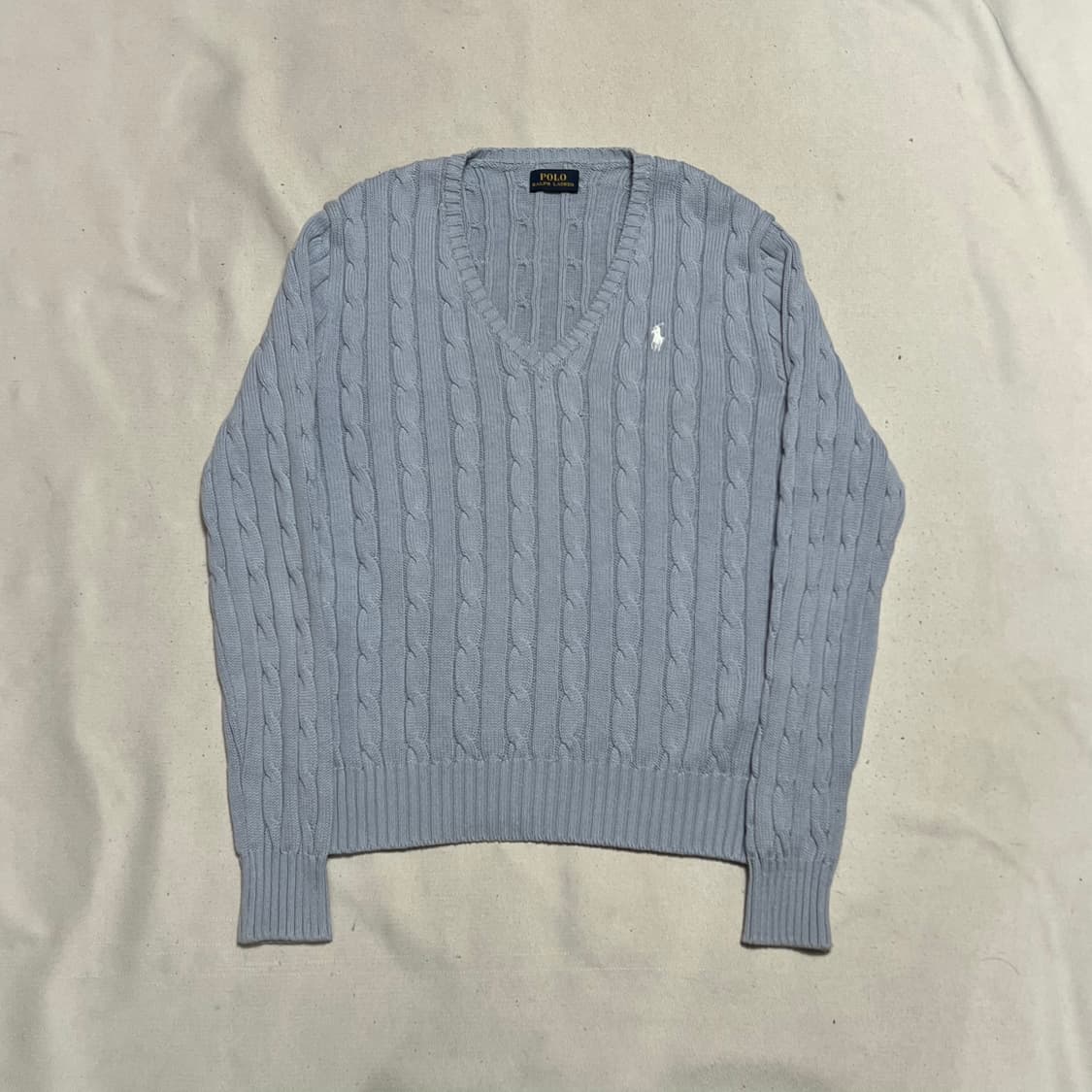 폴로랄프로렌 소라 케이블 브이넥 니트 상품이미지2