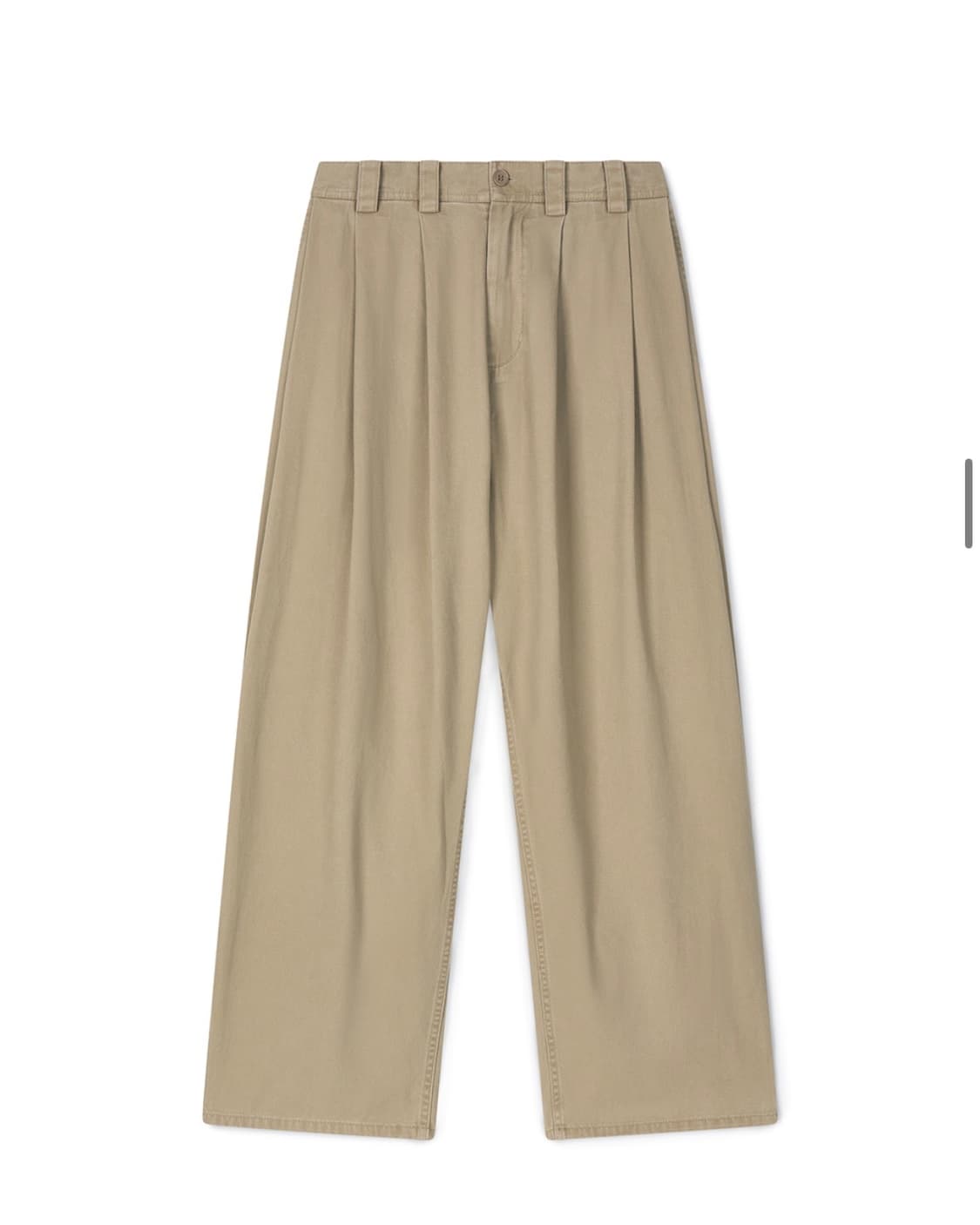 노운 wide tapered chino pants (beige) 상품이미지4
