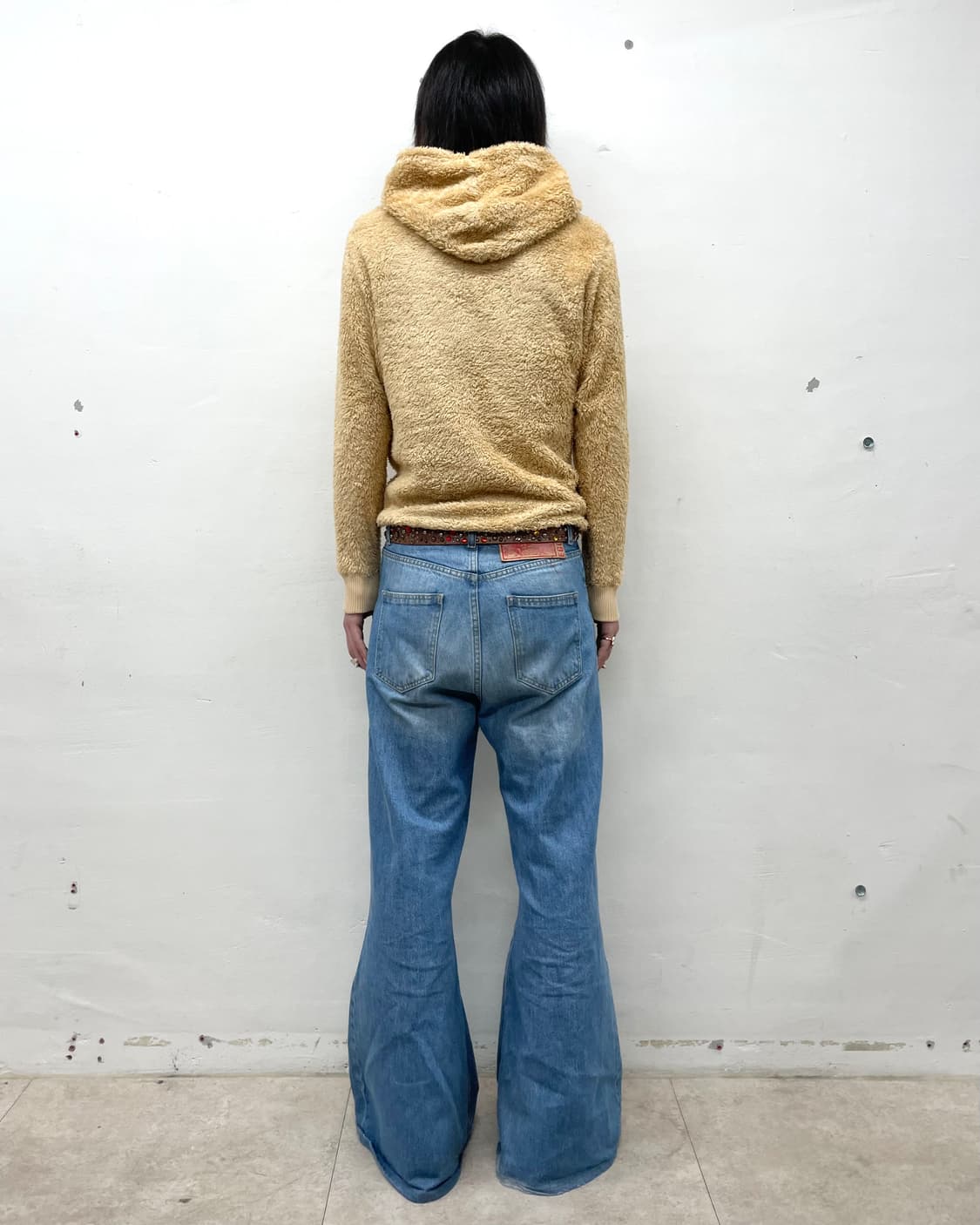 Dark Ivory Fur Hooded Zip-Up 상품이미지5