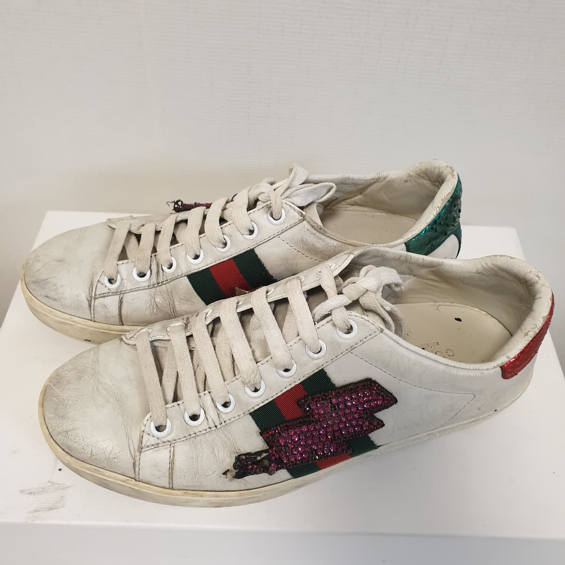 Gucci 구찌 에이스 크리스탈 번개 스니커즈 상품이미지3