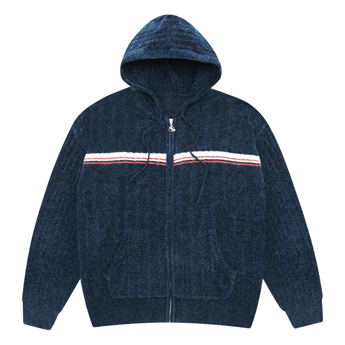 Yardsale PHANTASY CHENILLE 집업 후드집업 네이비 상품이미지1