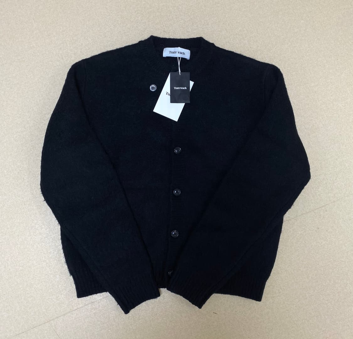 토니웩 알파카 모헤어 가디건 블랙 L (새상품) 상품이미지1