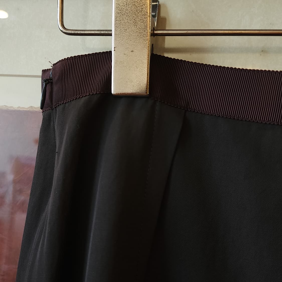 90s 랑방 빈티지 스커트 프렌치 사이드오픈 스커트 브라운 36 상품이미지7