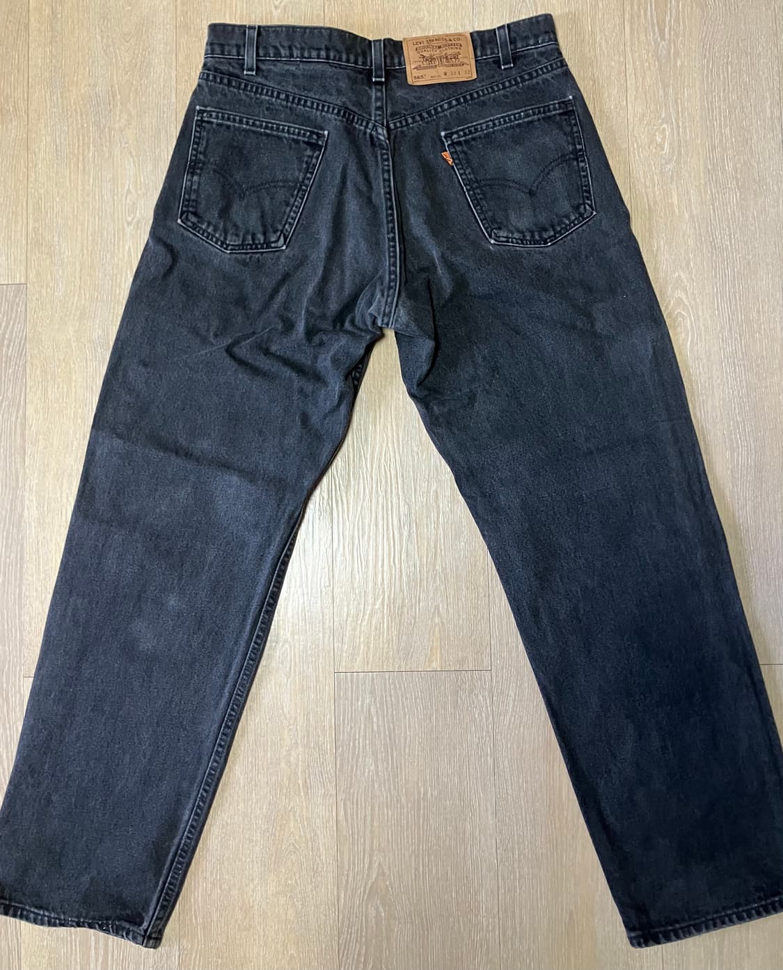 [32x33] Levi's 565 black denim 상품이미지2