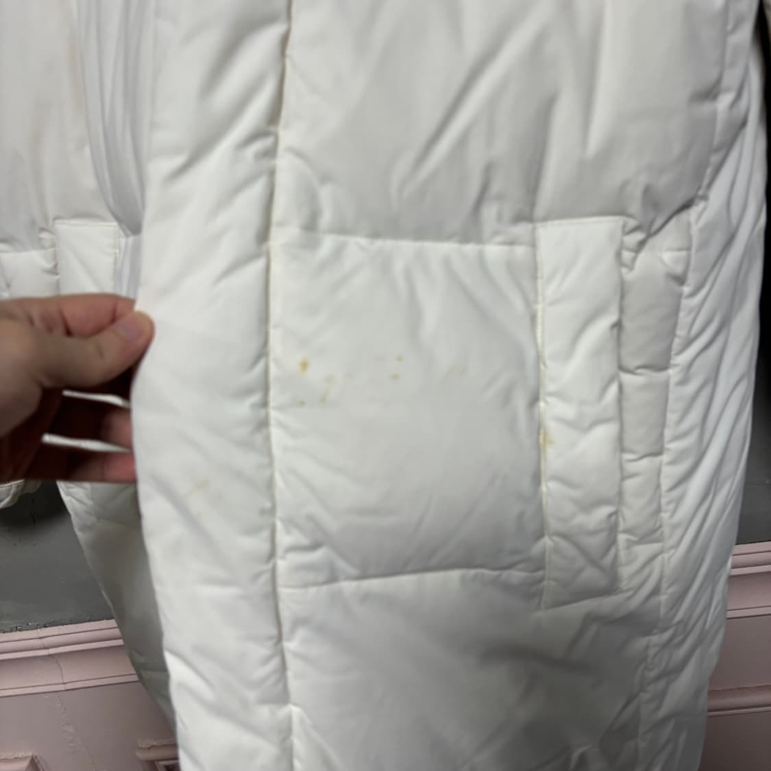 노스페이스 구스다운 롱패딩 화이트 상품이미지3