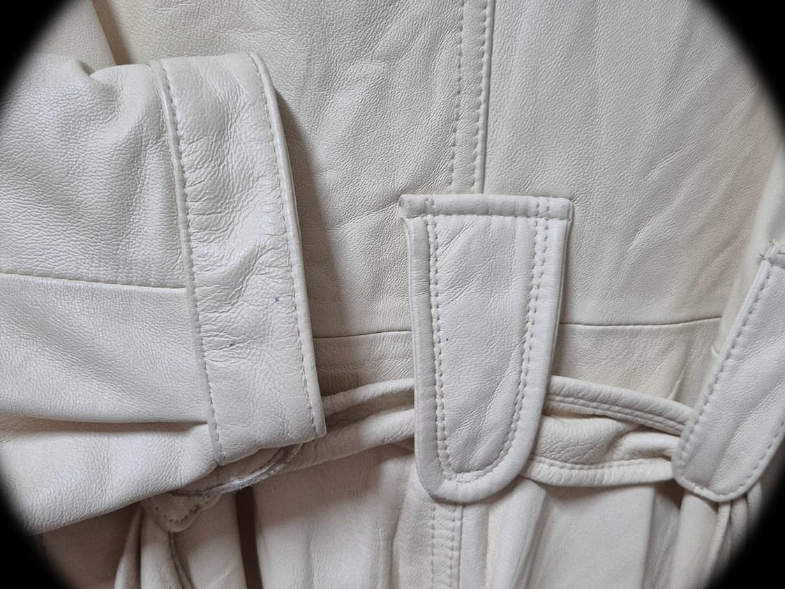 Vintage Cream Sheepskin Fur leather Coat 상품이미지4