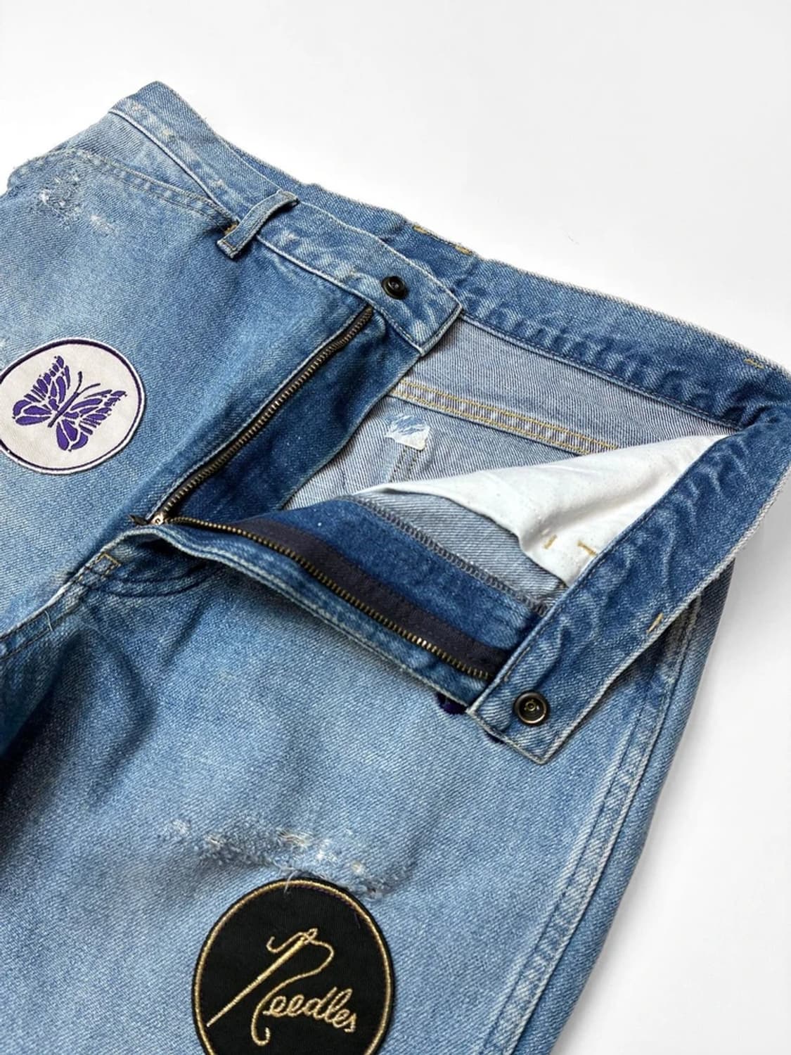 니들스 버터플라이 패치 부츠컷 데님 팬츠 PN5664 상품이미지3