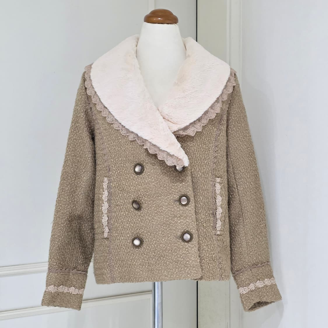 엑시즈팜) 퍼 레이스 히메라떼갸루st 로맨틱로리타 트위드 블레이저자켓 상품이미지3