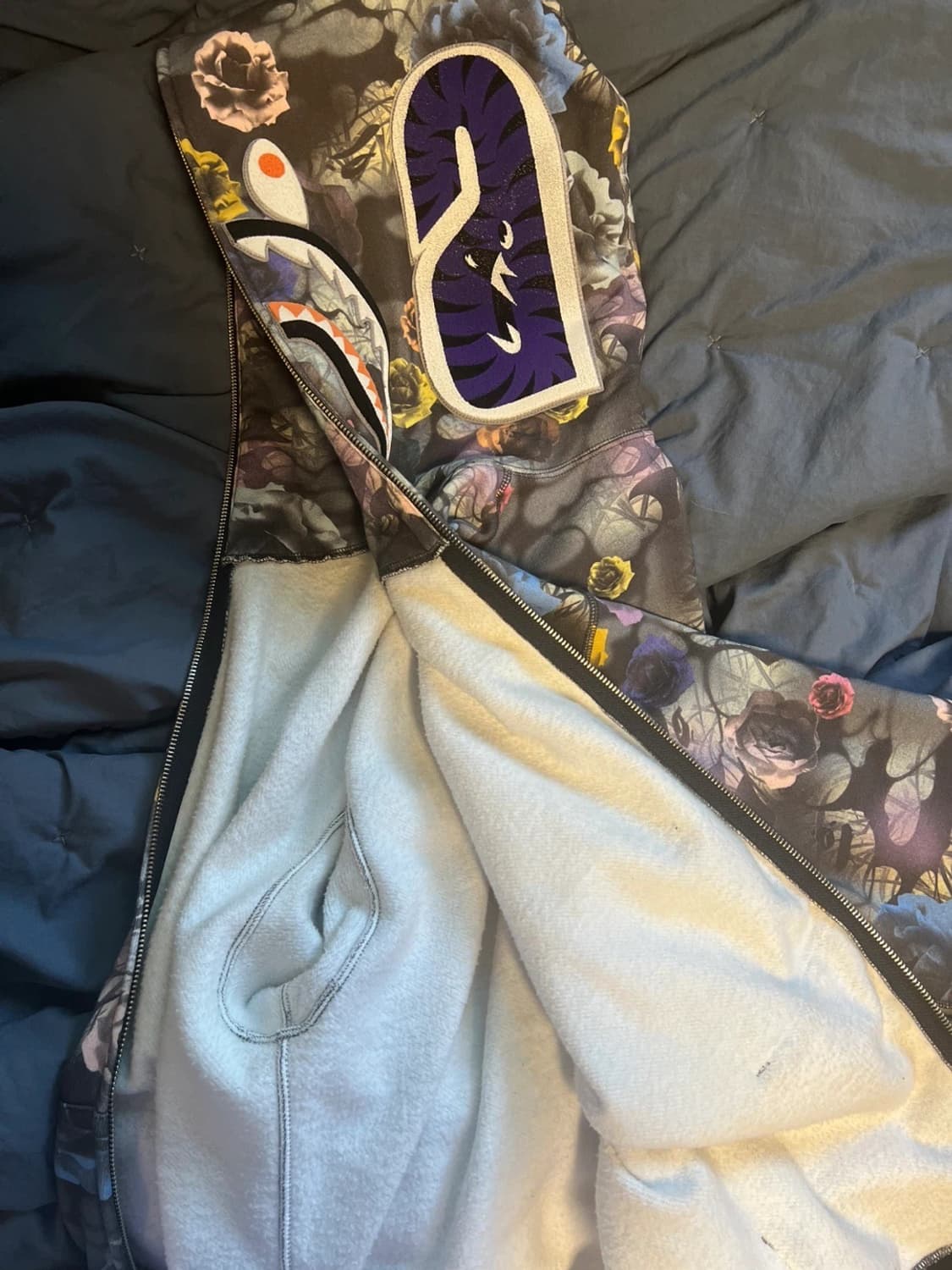 베이프 후드집업 플로랄 m  상품이미지4