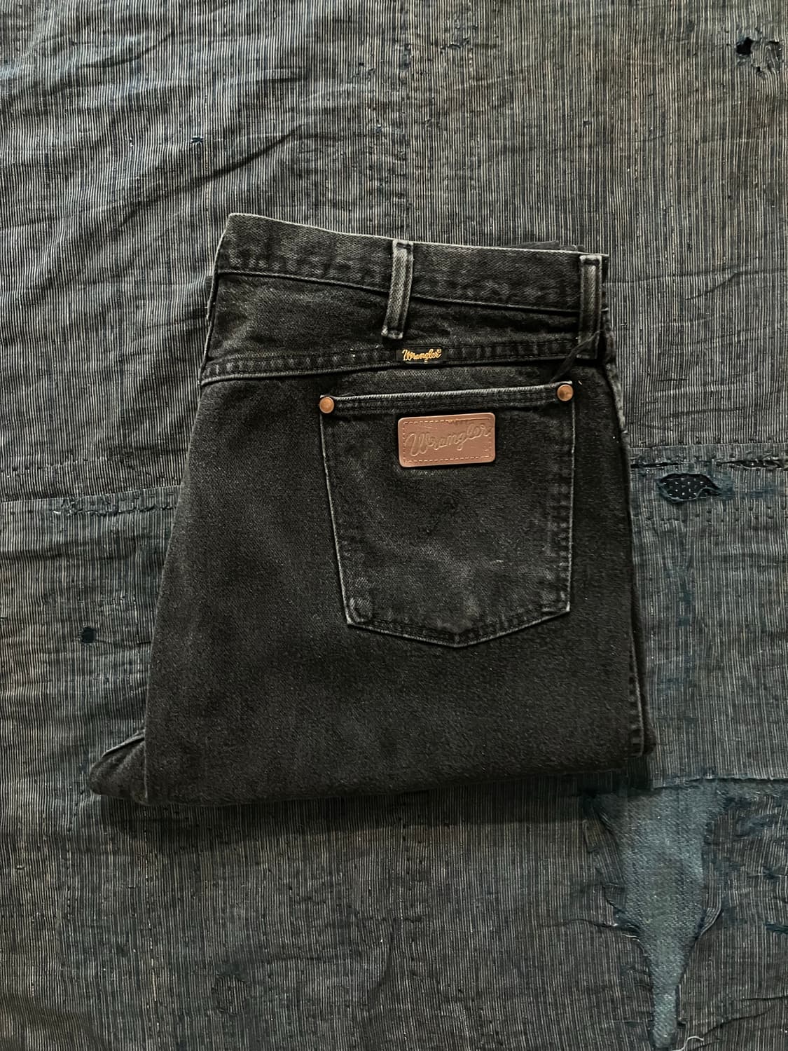 🇺🇸 90s USA 빈티지 랭글러 13MWZWK 블랙 데님 팬츠 상품이미지1