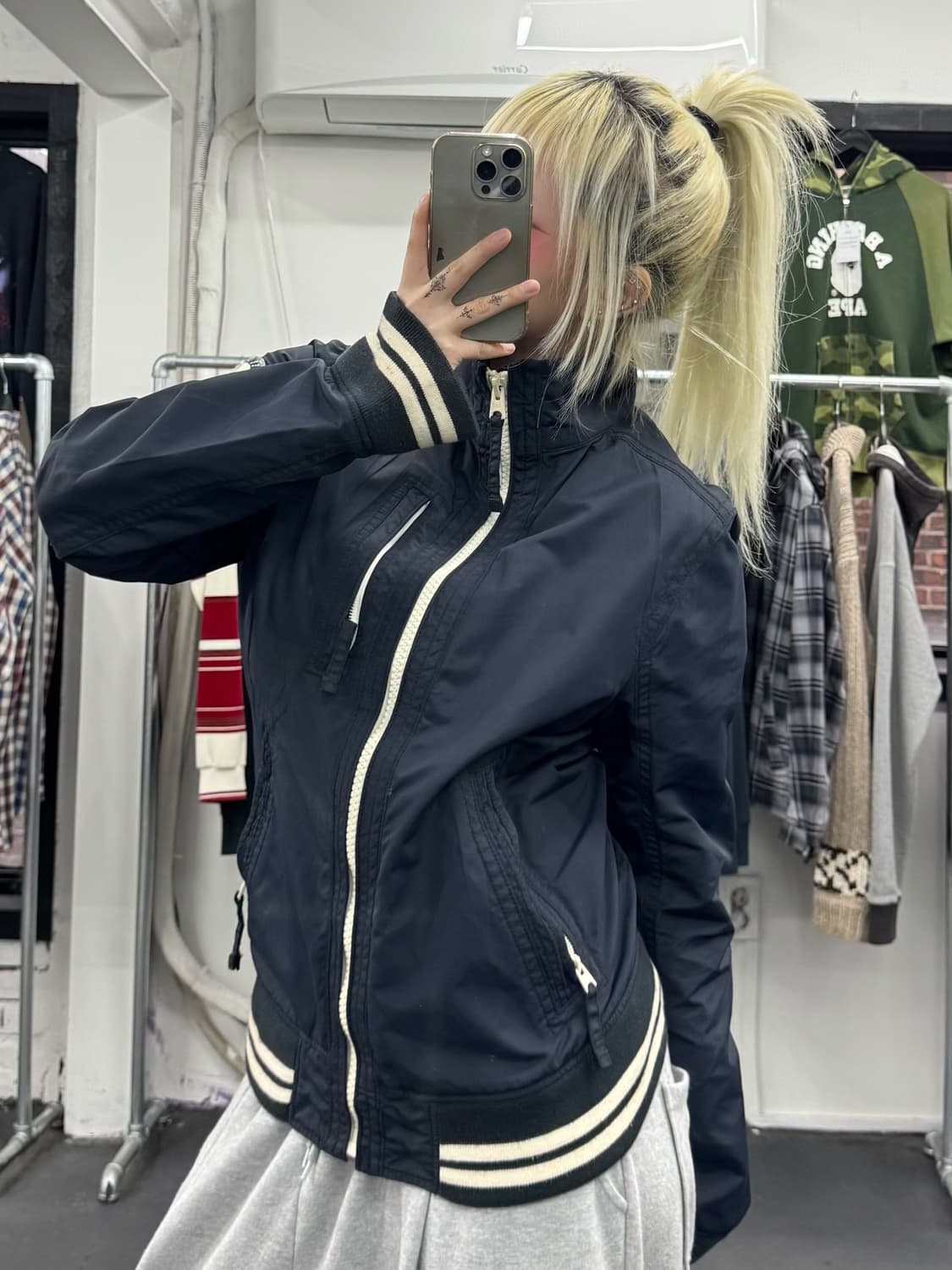 아베크롬비 패치 나일론 자켓 상품이미지4