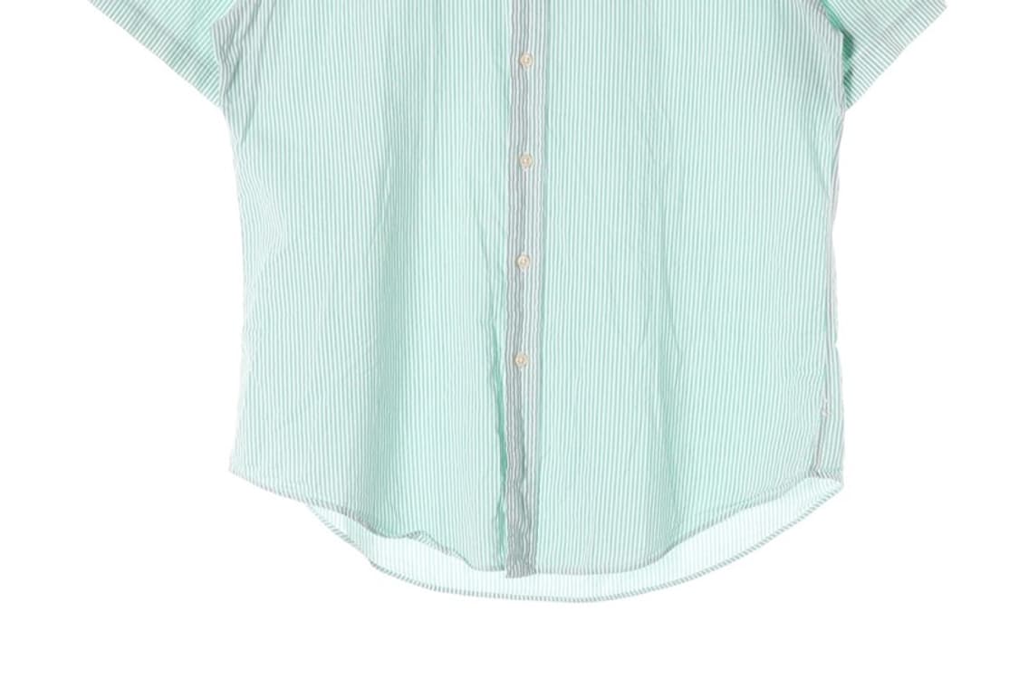 폴로 랄프로렌 민트 화이트 스트라이프 반팔 셔츠 L 상품이미지4