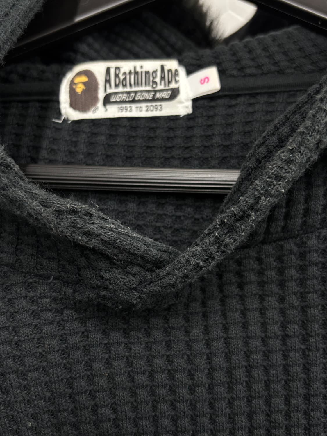 베이프 원포인트 와플 후드티셔츠 상품이미지6