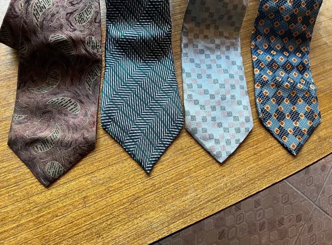 빈티지 타이 4종 (겐죠, 에르메네질도제냐, 리키엘옴므, 랑방)  상품이미지3