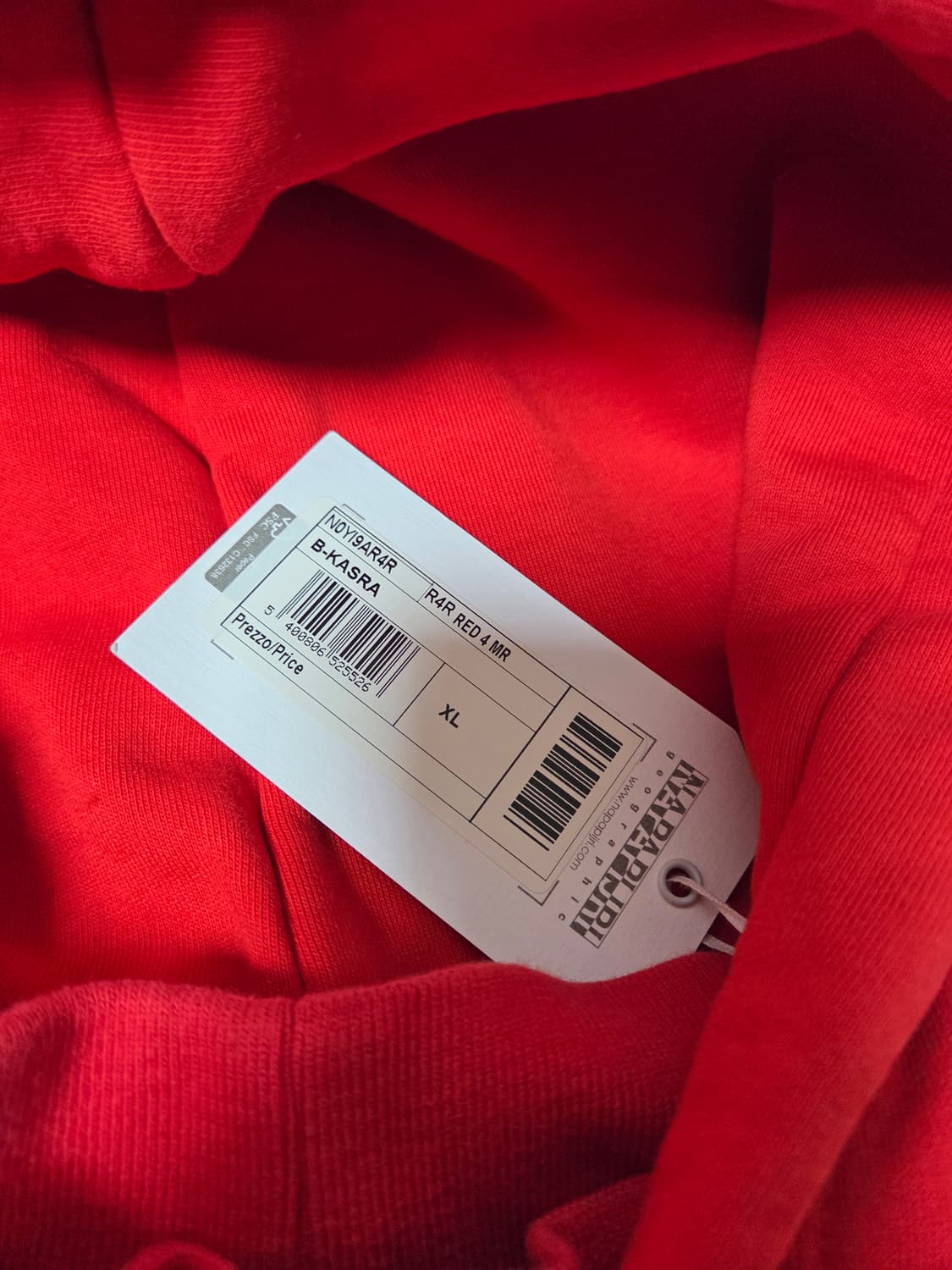 MARTIN ROSE 나파피리 바이 마틴로스 후드 레드 XL 상품이미지2