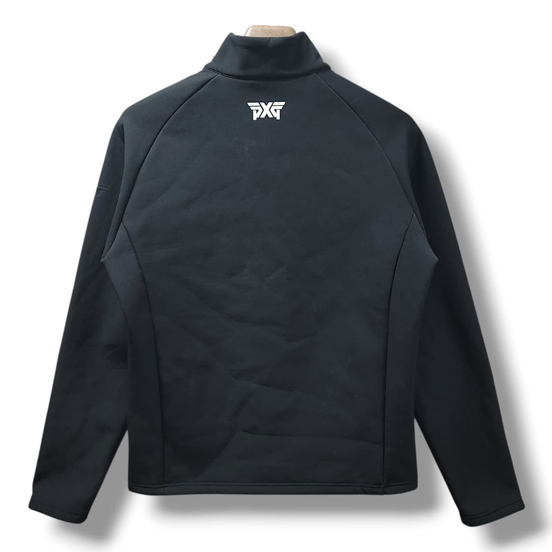 [M] PXG 화이트&블랙 경량기모 하이브리드 반집업 상품이미지2