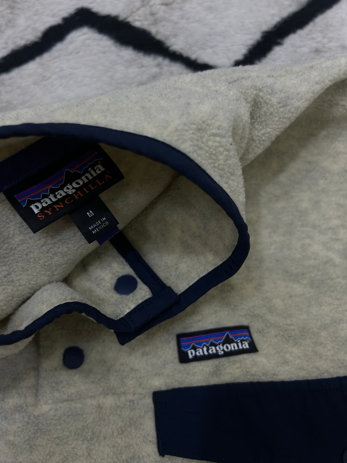 [M]파타고니아 신칠라 스냅 플리스/오트밀헤더 상품이미지5